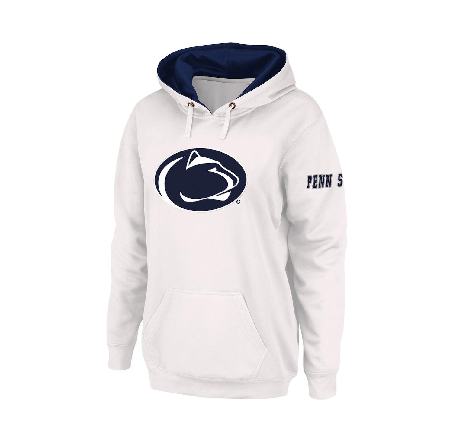 Women's White Penn State Nittany Lions Team Big Logo Pullover Hoodie