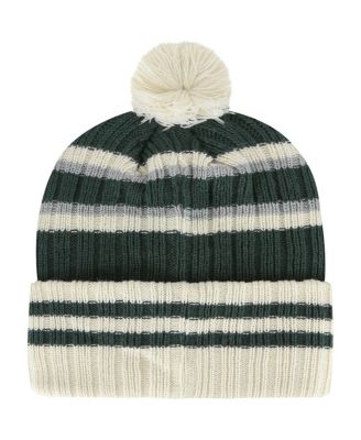 Men's Green Michigan State Spartans No Huddle Cuffed Knit Hat with Pom
