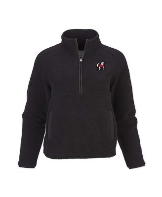 Женский черный топ Boxercraft Georgia Bulldogs Everest на молнии до середины бедра