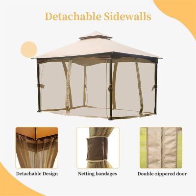Streamdale 10'x13' Outdoor Gazebo with Mosquito Netting