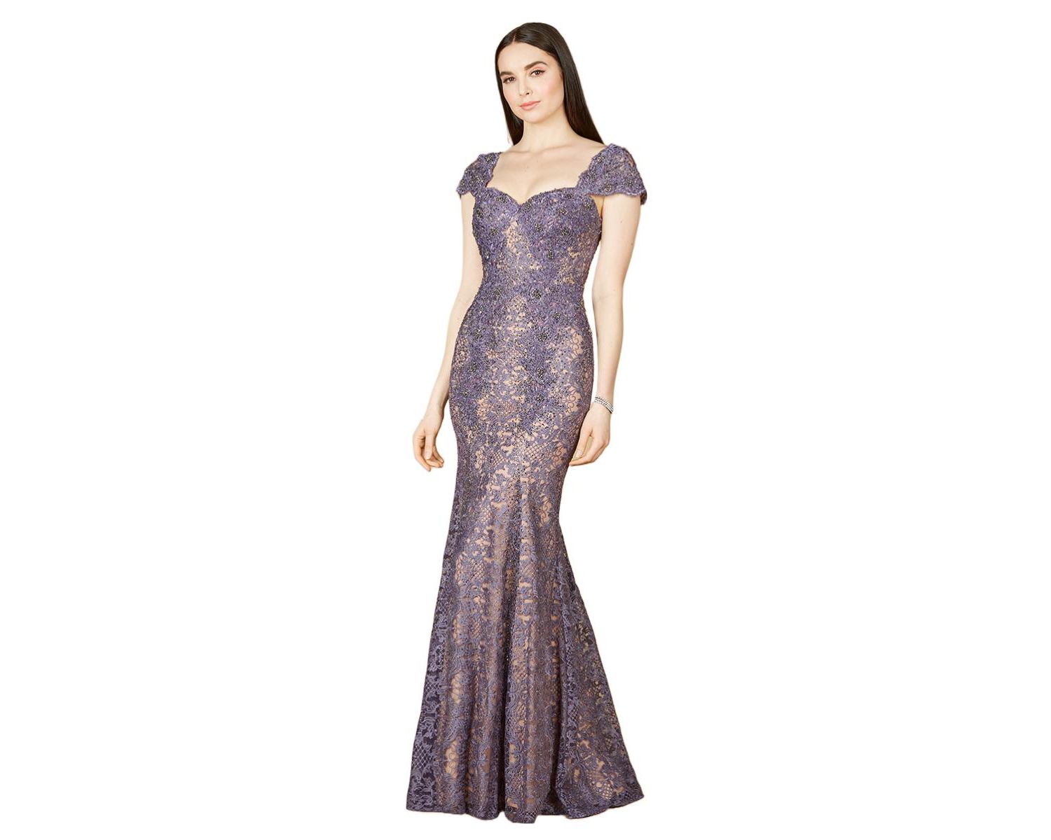 Women's Fitted Lace Mermaid Gown