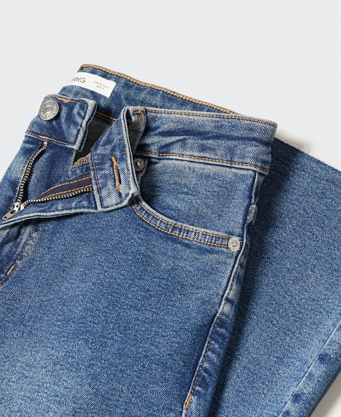 MANGO Women's Crop Flared Jeans - Macy's