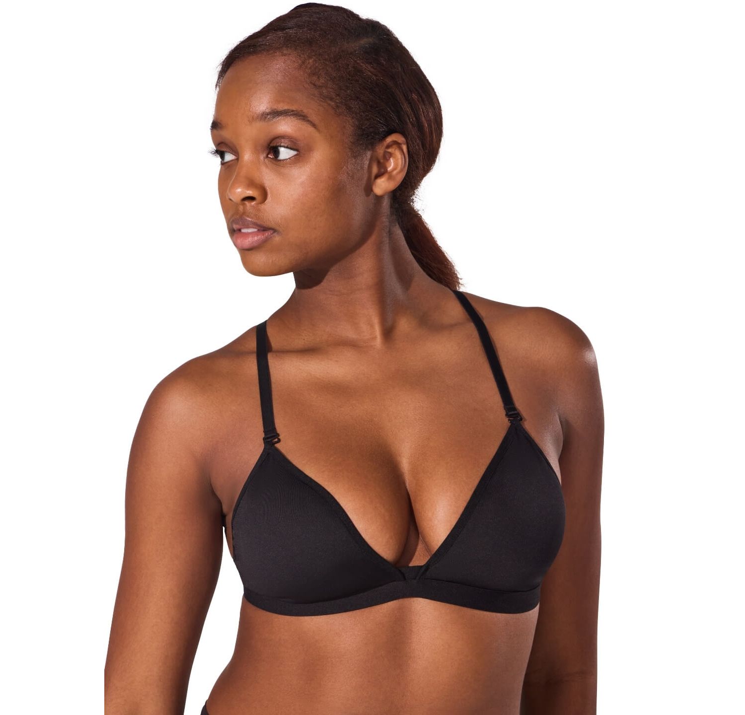 Women's Clear Neck Back Bra