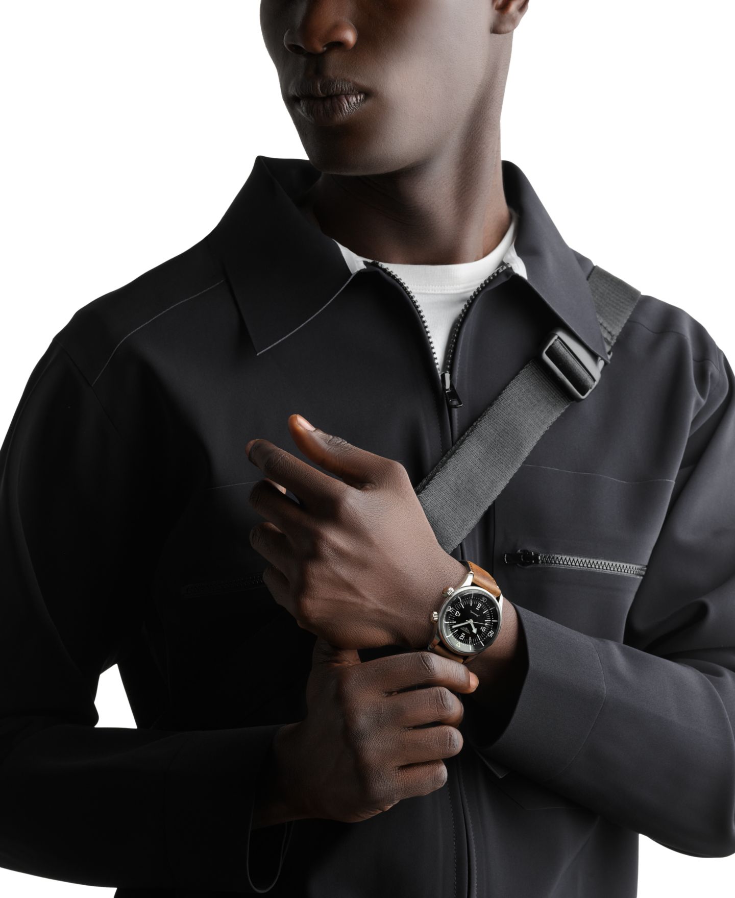 Мужские часы Longines Swiss Automatic Legend Diver Brown Leather Strap Watch 39mm — фото 4