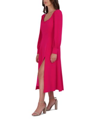 Women's Long-Sleeve Midi Dress 