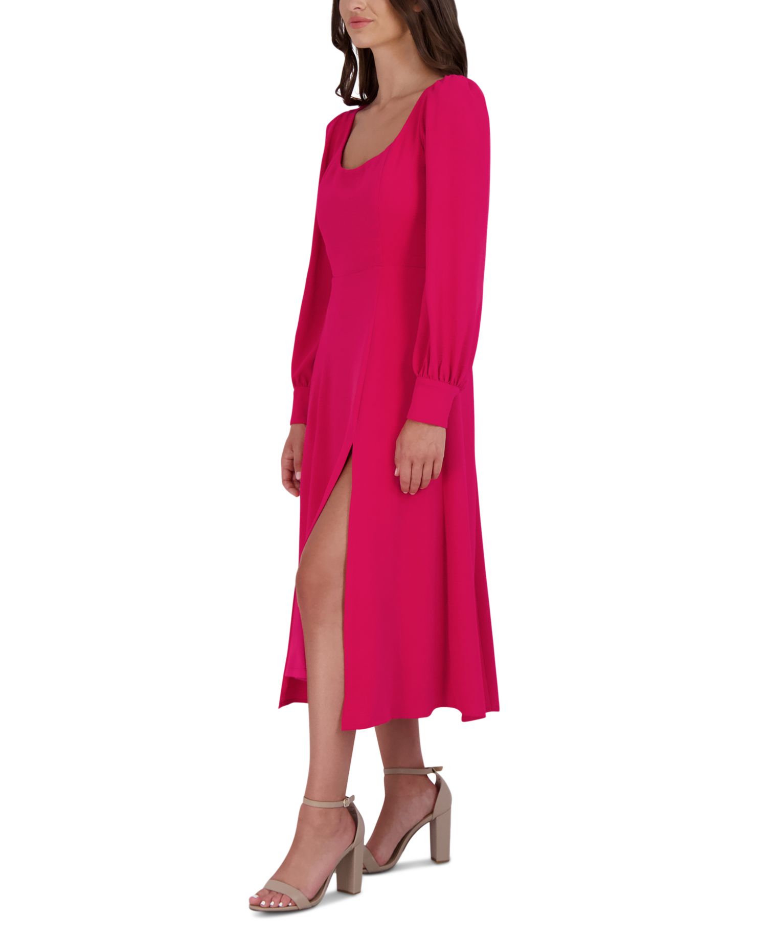 Women's Long-Sleeve Midi Dress