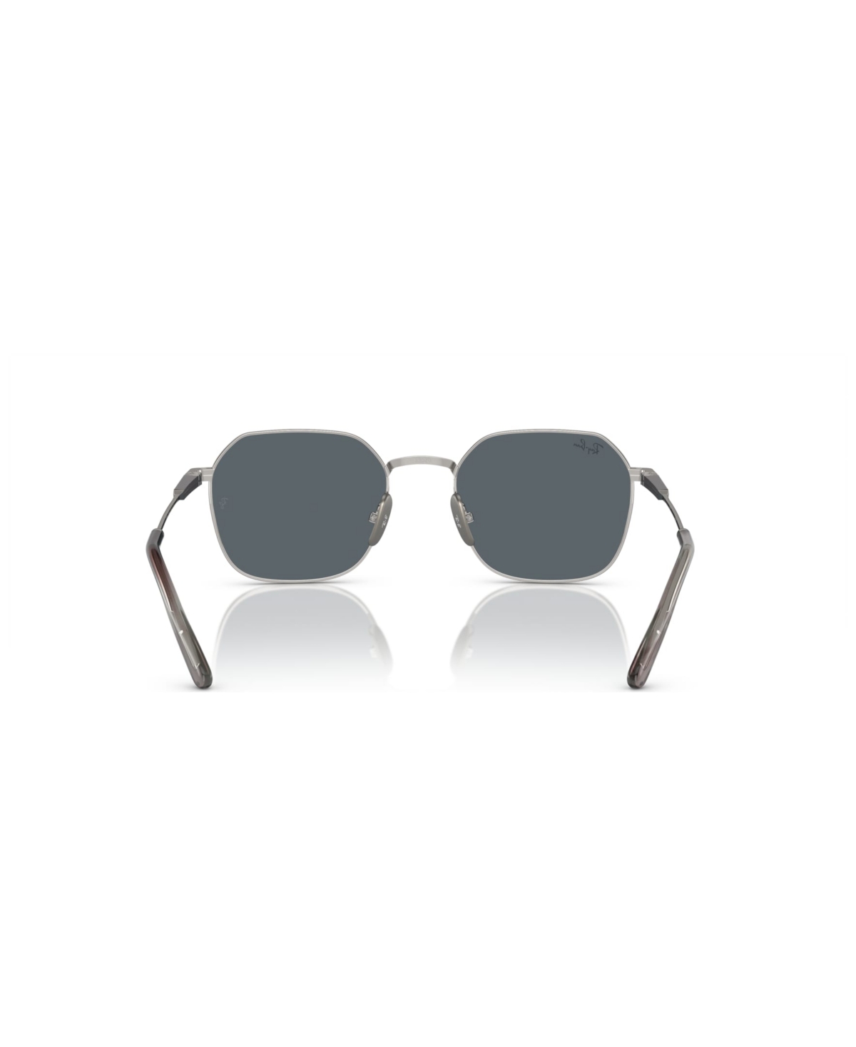 Shop Ray Ban Unisex Jim Titanium Sunglasses Rb8094 In Silver