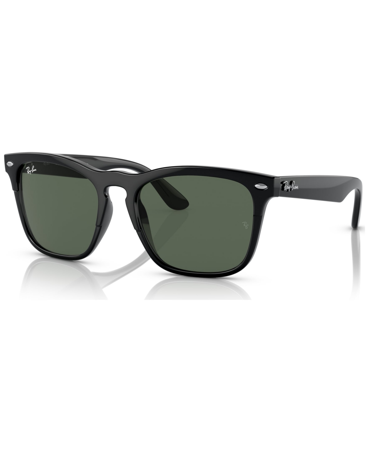 Ray Ban Unisex Steve Low Bridge Fit Sunglasses Rb4487f In Black