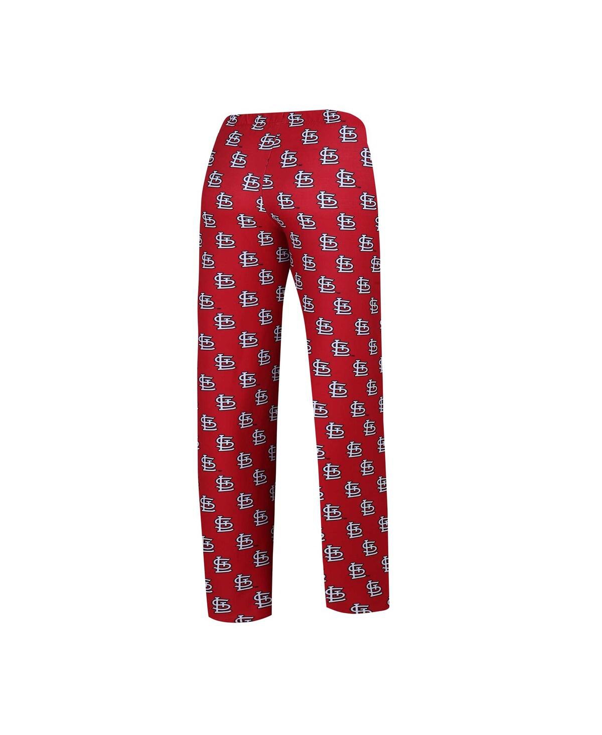 Shop Concepts Sport Women's  White, Red St. Louis Cardinals Long Sleeve V-neck T-shirt And Gauge Pants Sle In White,red