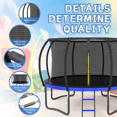 Streamdale Big Trampoline with Safety Enclosure & Accessories