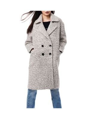 Curly wool coat on sale