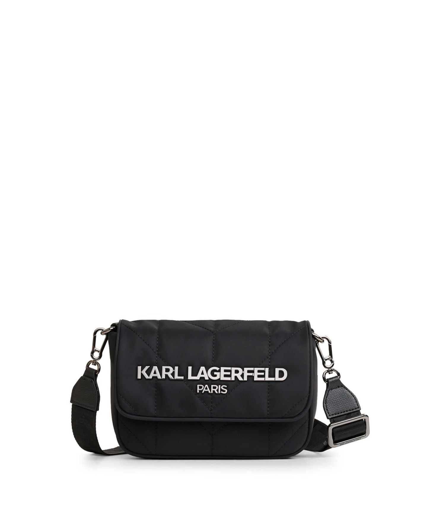 Женская сумка KARL LAGERFELD PARIS Voyage Messenger, цвет: Чёрный / Графитовый — фото 1