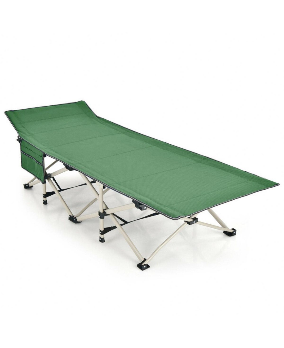 28.5 Inch Extra Wide Sleeping Cot for Adults with Carry Bag - Green