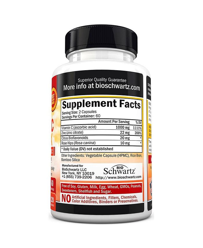BioSchwartz Vitamin C Complex 120 Capsules Macy's