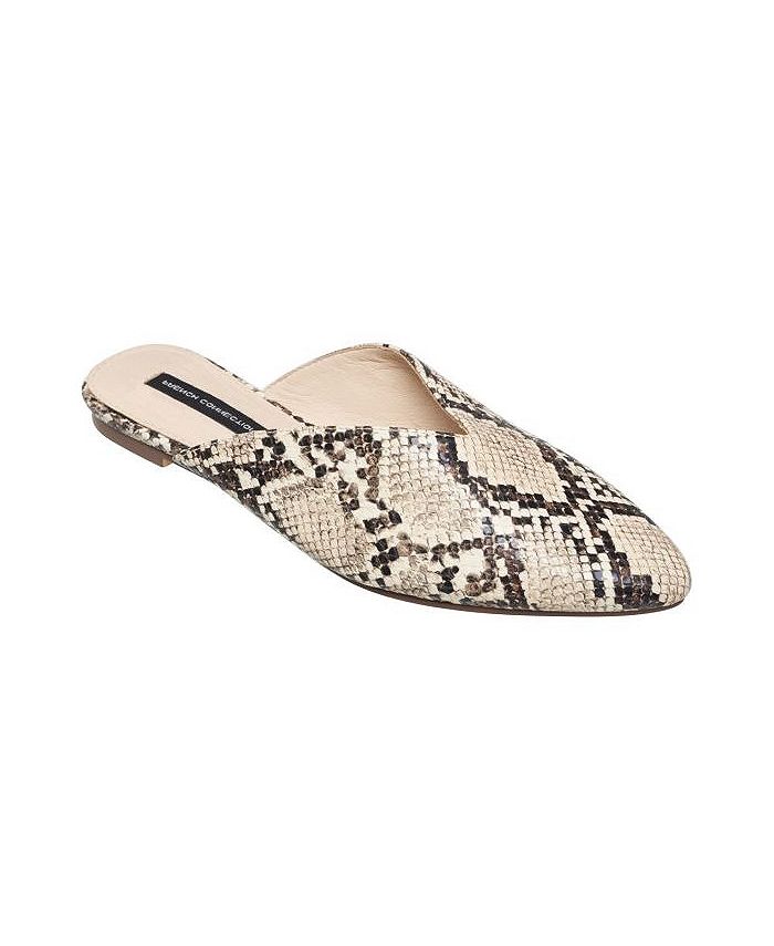 French Connection Women's Leather Slip-On Mule - Macy's