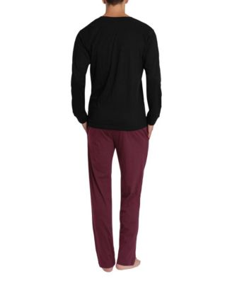 Мужской вязаный пижамный комплект Sleep Hero с длинным рукавом