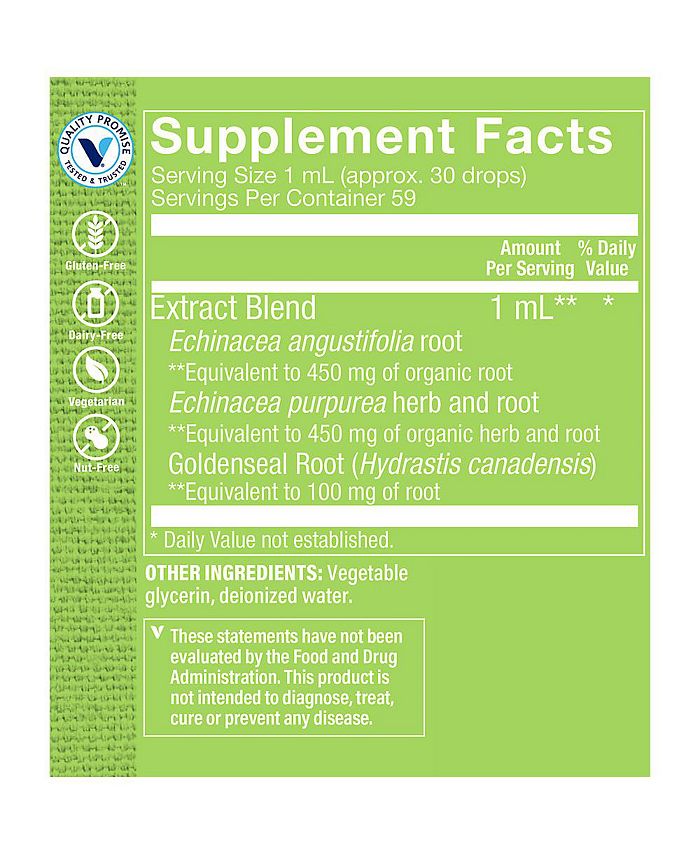 The Vitamin Shoppe Organic & AlcoholFree Echinacea Goldenseal Extract