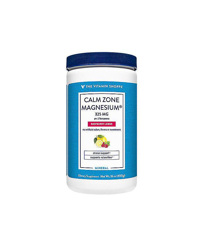 The Vitamin Shoppe Calm Zone Magnesium Powder 325 MG Raspberry