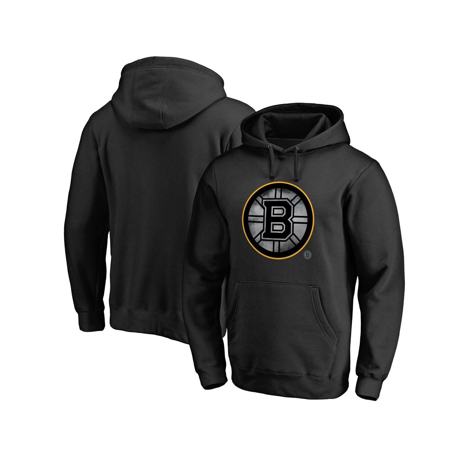 Men's Black Boston Bruins Core Smoke Pullover Hoodie