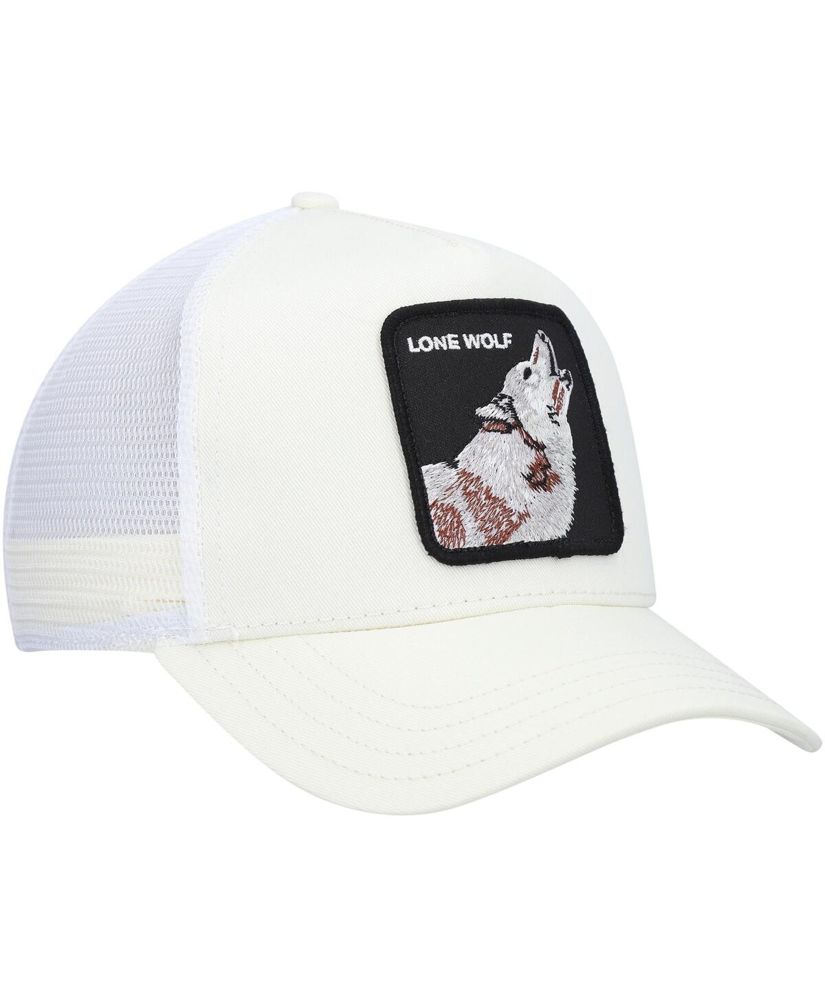 Shop Goorin Bros Men's . White The Lone Wolf Trucker Adjustable Hat