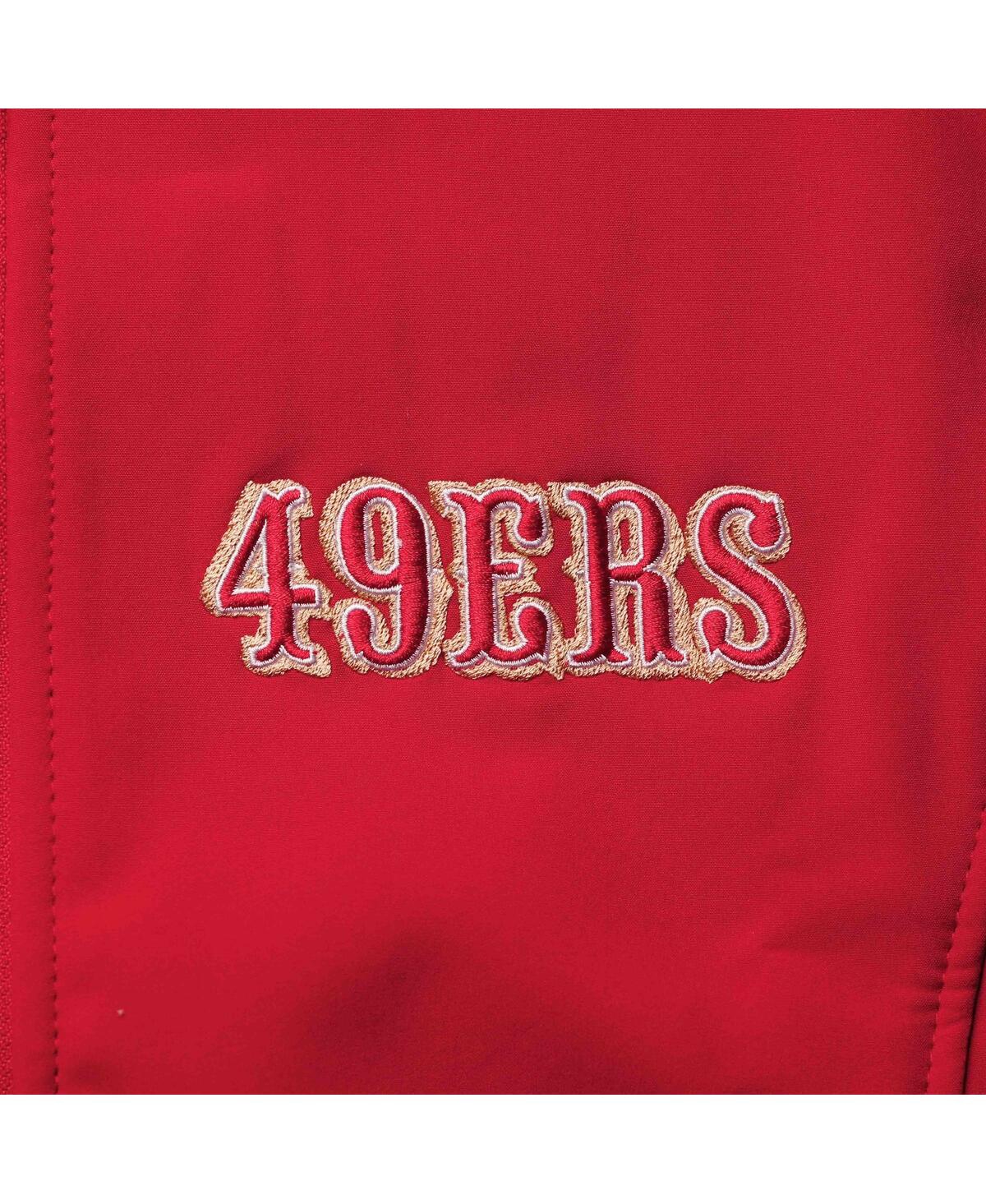 DUNBROOKE MEN'S DUNBROOKE SCARLET SAN FRANCISCO 49ERS SONOMA SOFTSHELL FULL-ZIP JACKET 