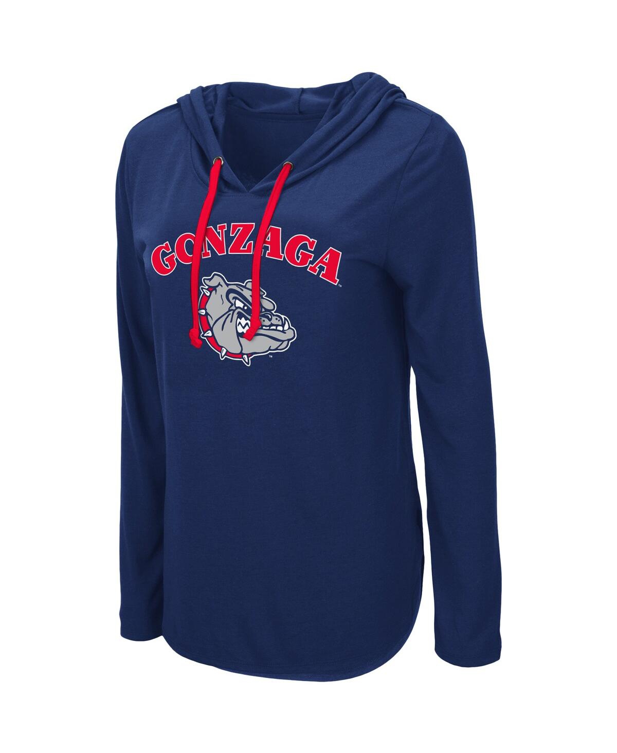 Colosseum Navy Gonzaga Bulldogs My Lover Hoodie Long Sleeve T-shirt In Navy