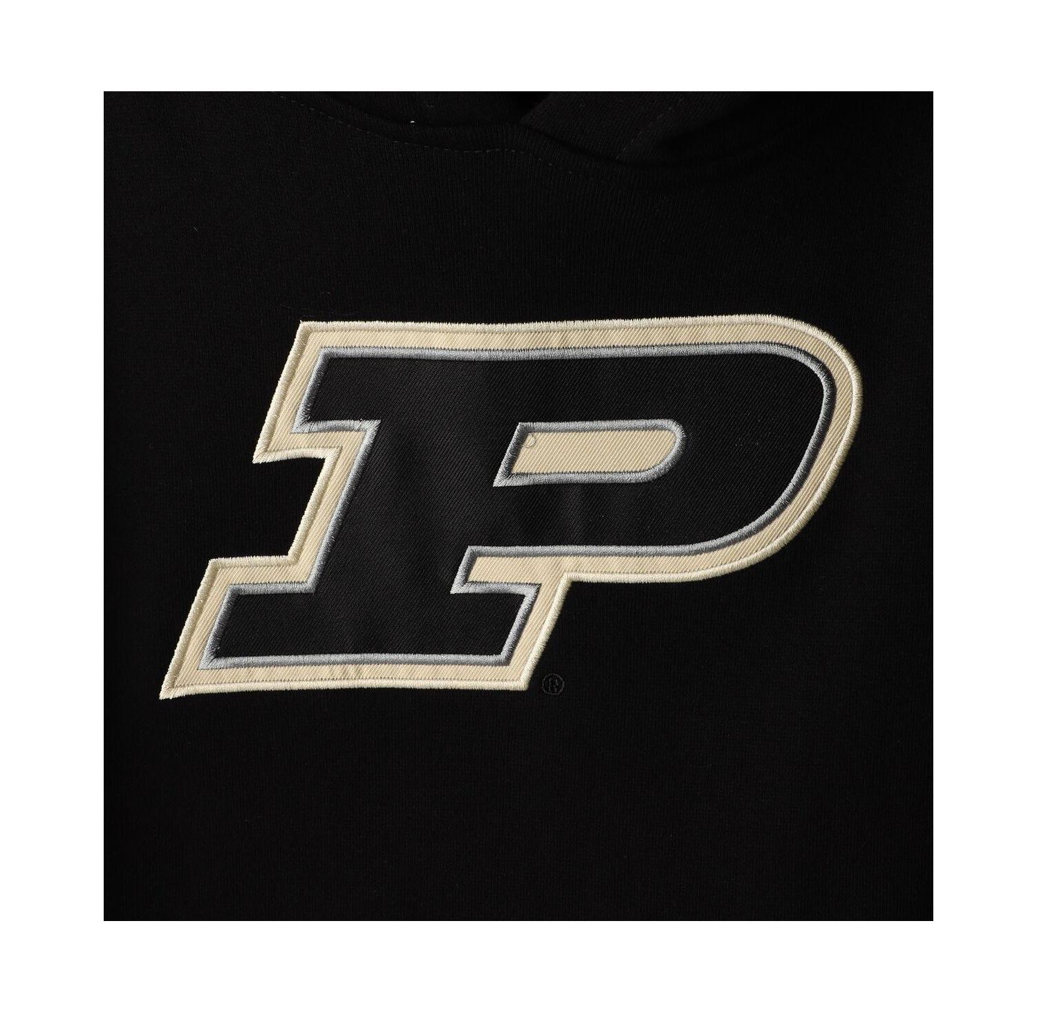 Women's Black Purdue Boilermakers Team Big Logo Pullover Hoodie