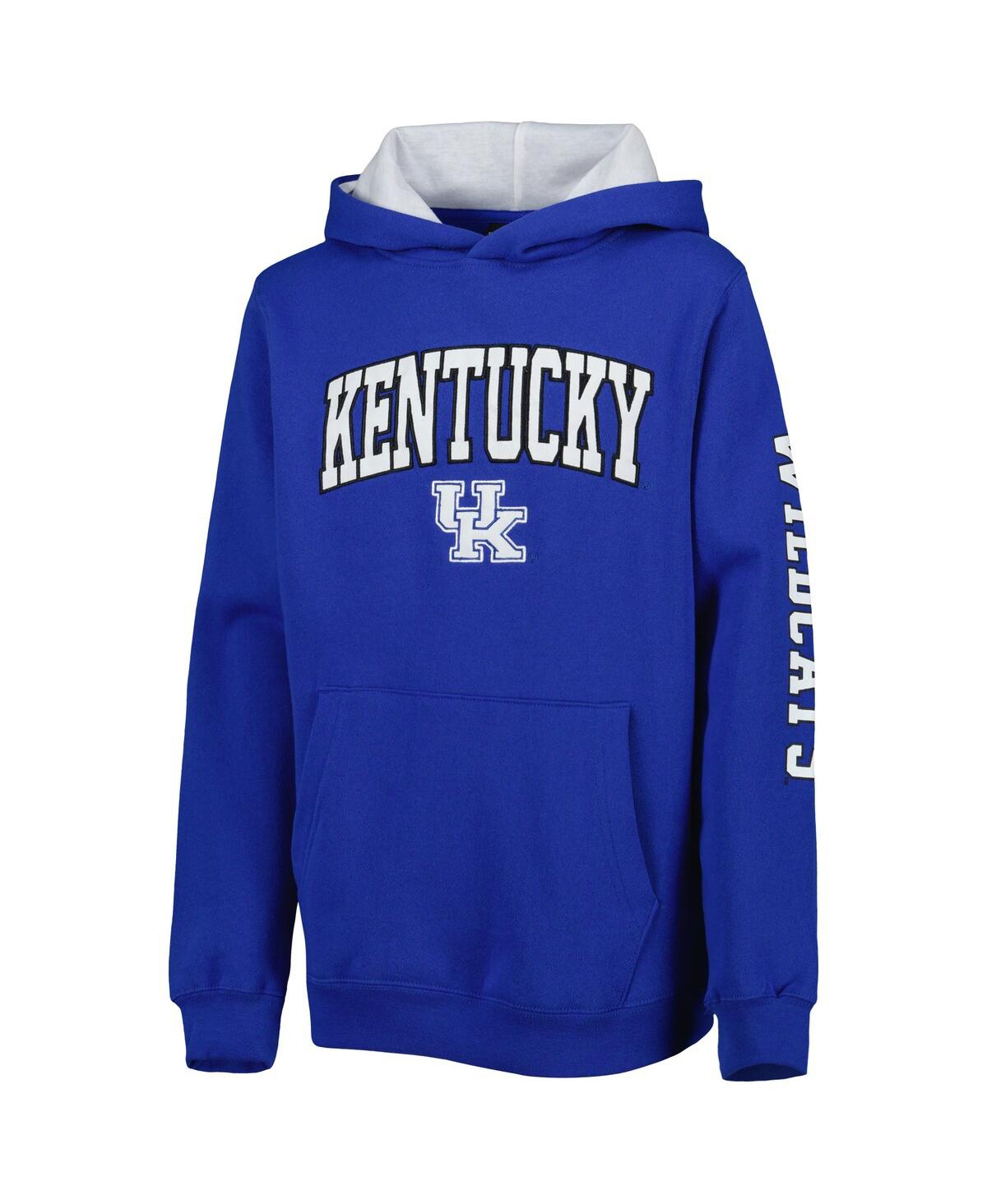 Colosseum Big Boys  Royal Kentucky Wildcats 2-hit Pullover Hoodie In Royal