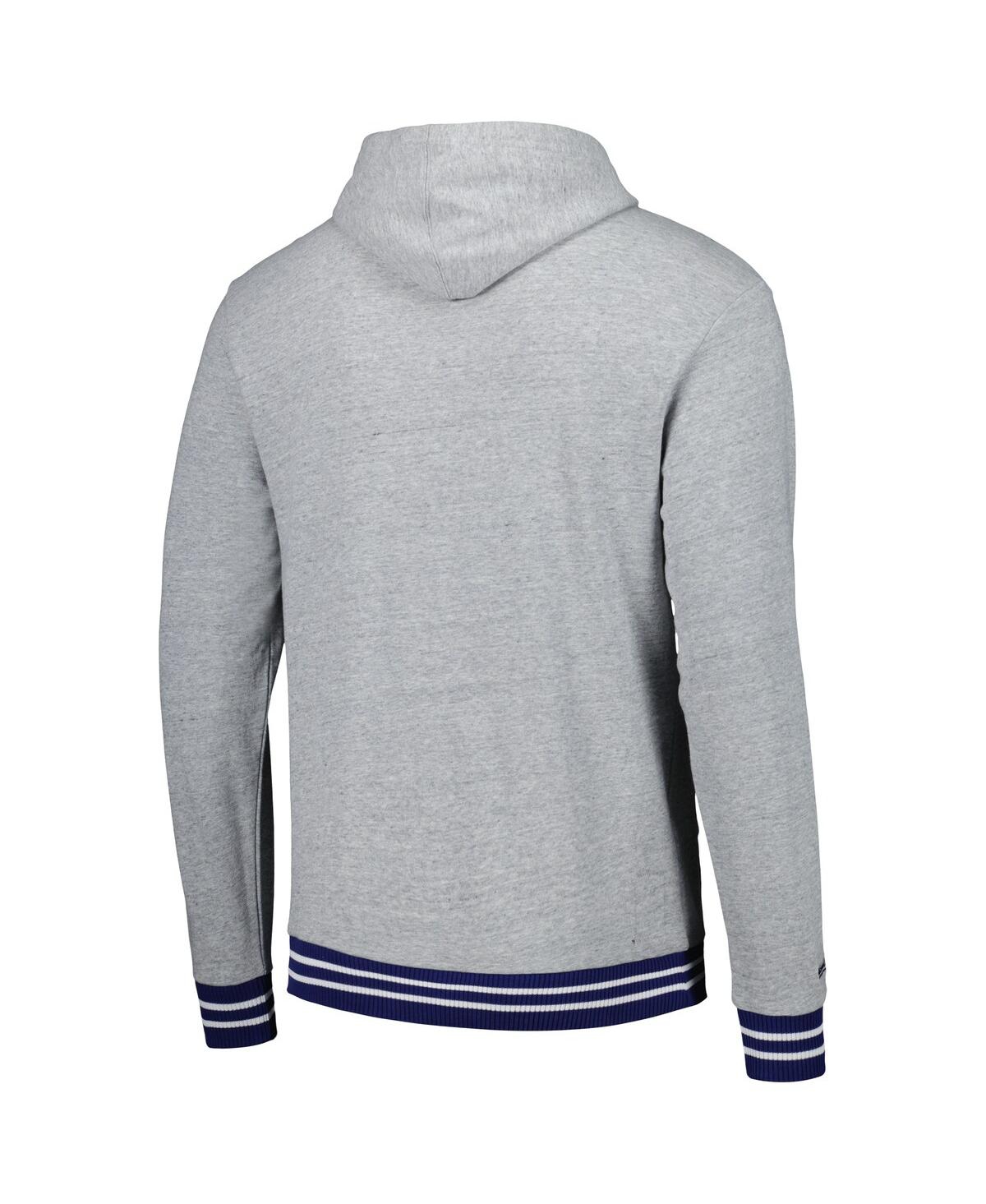 Mitchell & Ness Men's  Heather Gray Tampa Bay Lightning Classic French Terry Pullover Hoodie In Heather Gray