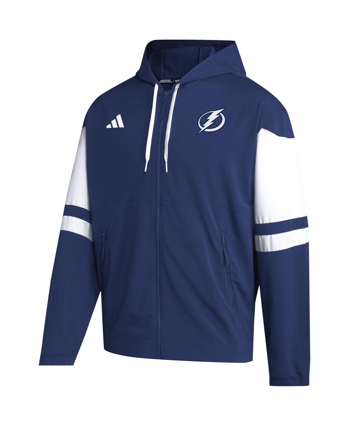 Shop Adidas Originals Men's Adidas Blue Tampa Bay Lightning Full-zip Hoodie