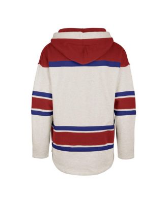 Men's Oatmeal Washington Capitals Rockaway Lace-Up Pullover Hoodie