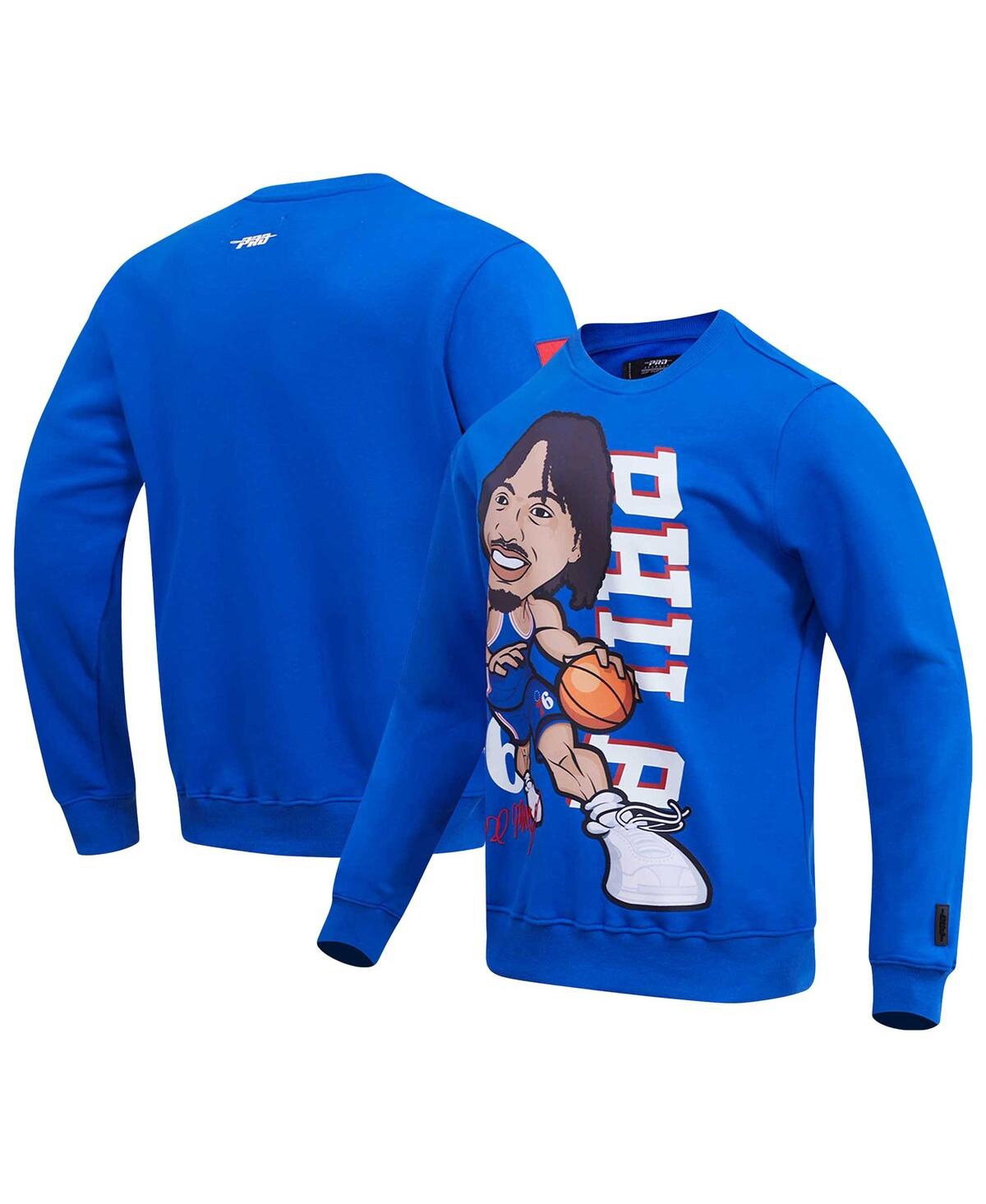 Pro Standard Men's  Tyrese Maxey Royal Philadelphia 76ers Avatar Pullover Sweatshirt