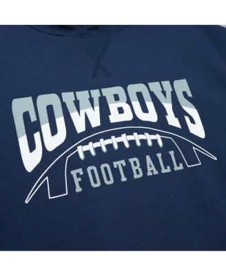Men's Navy Dallas Cowboys Pre-Game Short Sleeve Pullover Hoodie
