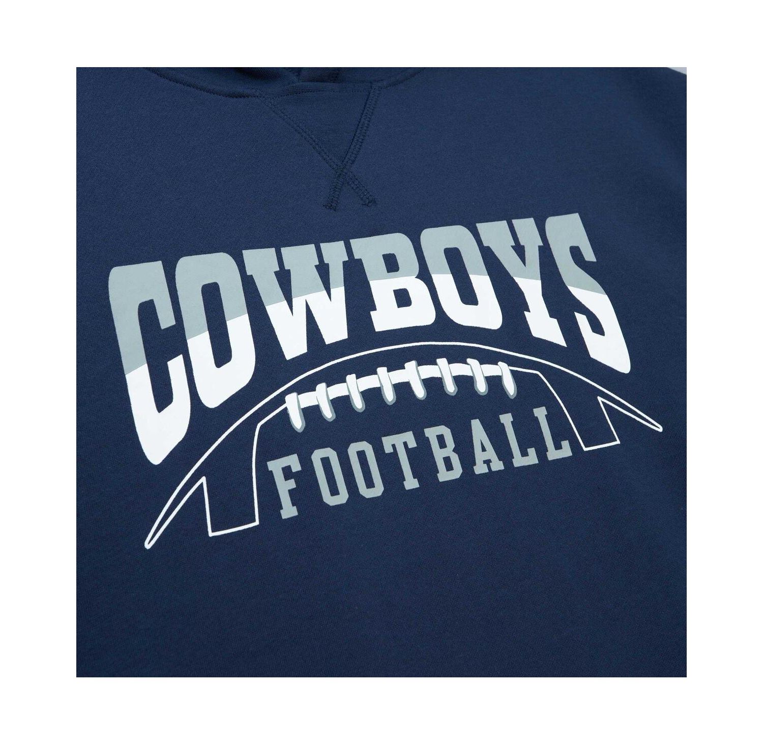 Men's Navy Dallas Cowboys Pre-Game Short Sleeve Pullover Hoodie