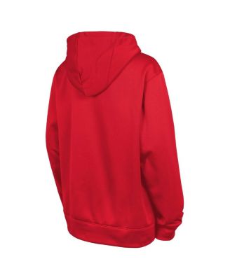 Big Boys Red Chicago Bulls Spotlight Performance Pullover Hoodie