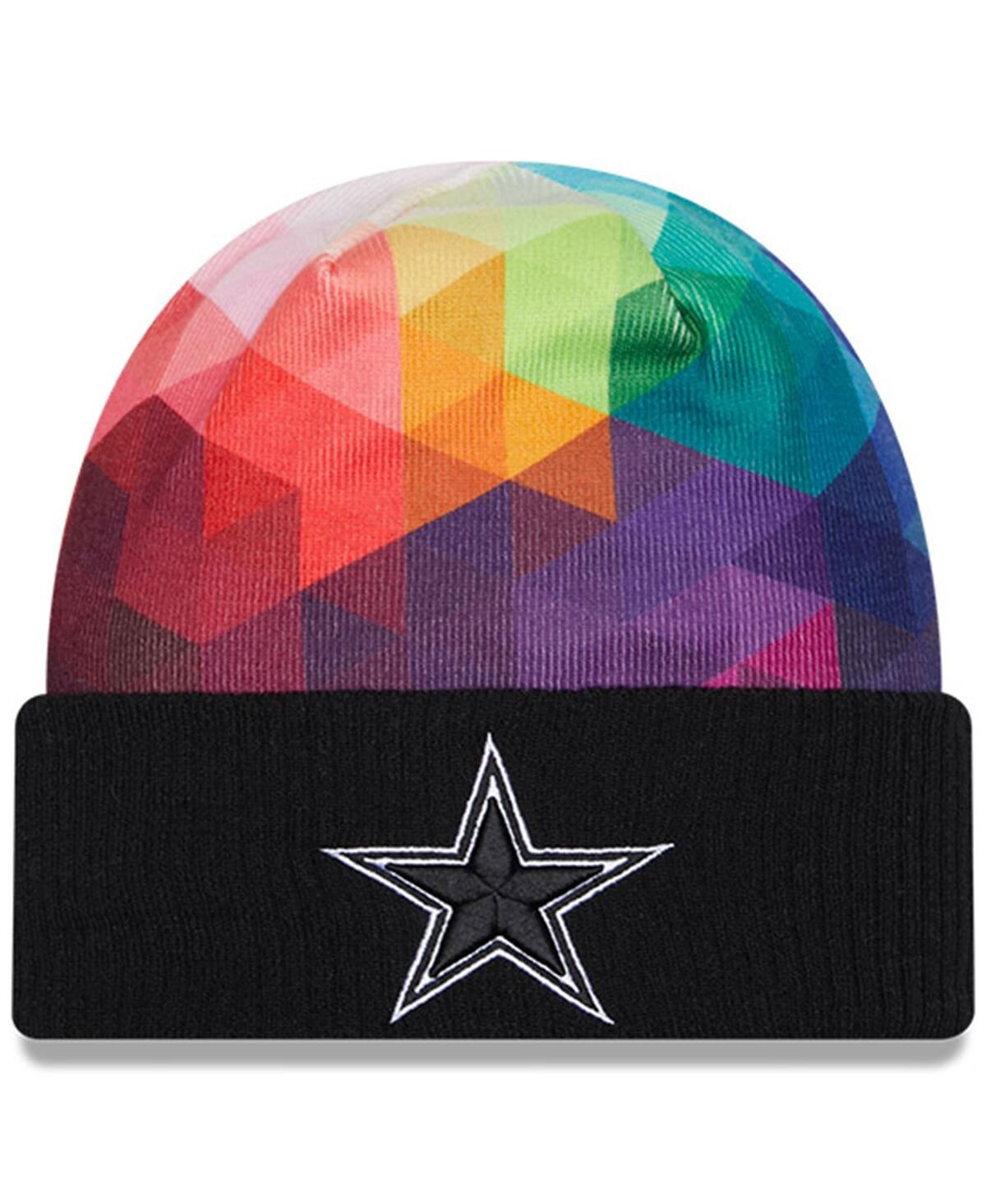 New Era Kids' Youth Boys And Girls  Black Dallas Cowboys 2023 Nfl Crucial Catch Cuffed Knit Hat In Multi