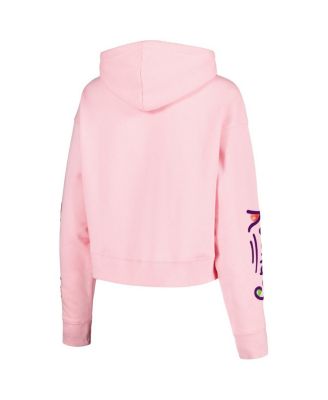 Men's and Women's Pink Rugrats Comic Strip Cropped Pullover Hoodie