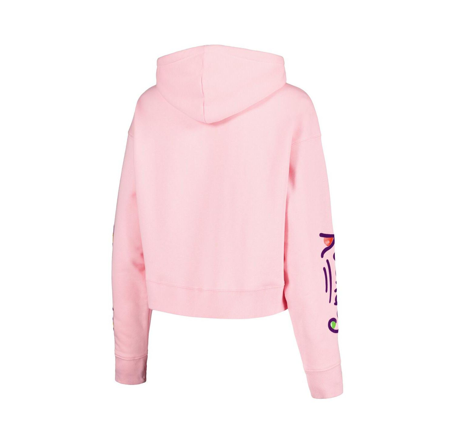 Men's and Women's Pink Rugrats Comic Strip Cropped Pullover Hoodie