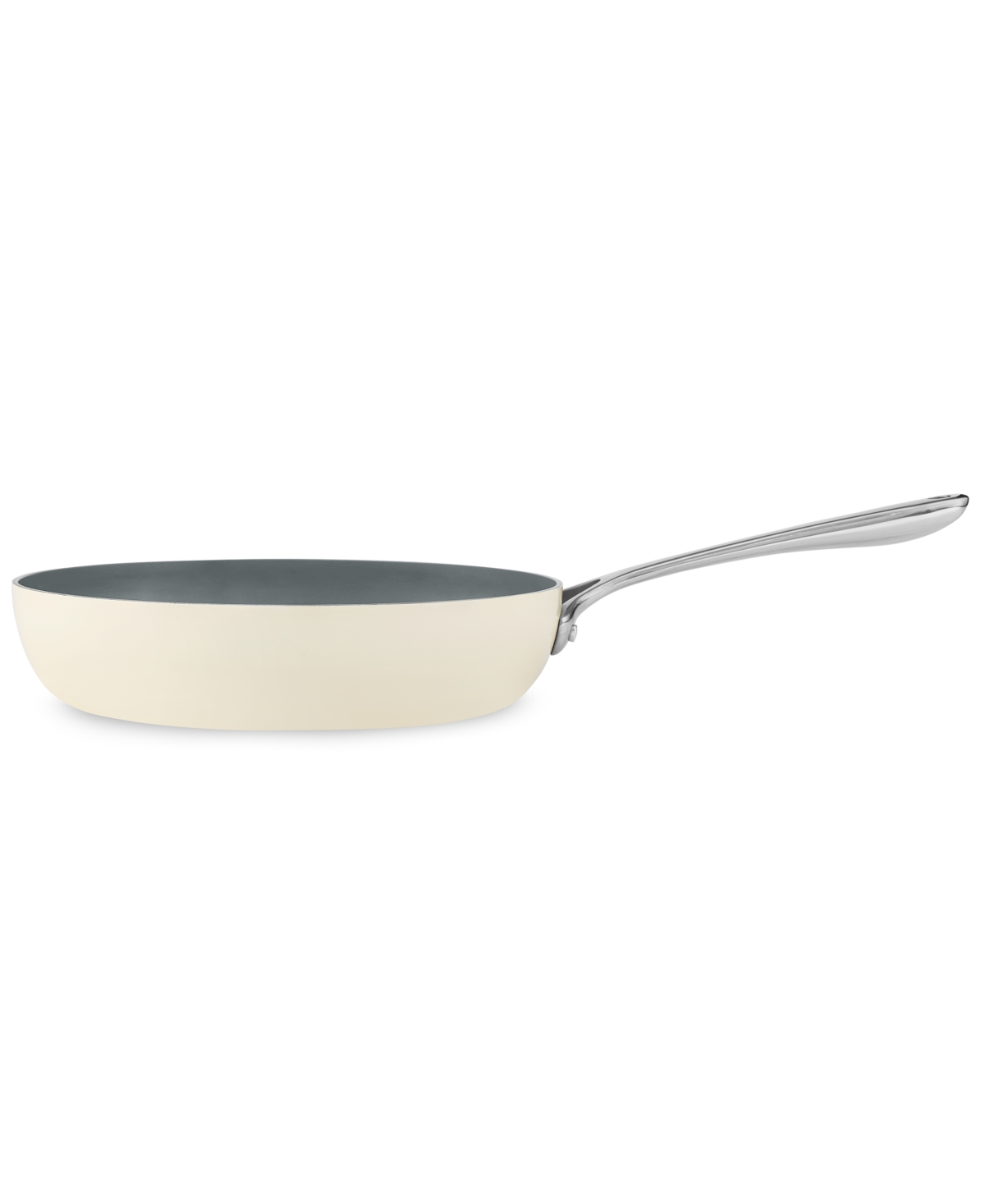 Shop The Cellar 5-pc. Ceramic Nonstick Cookware Set, Created For Macy's In Ivory