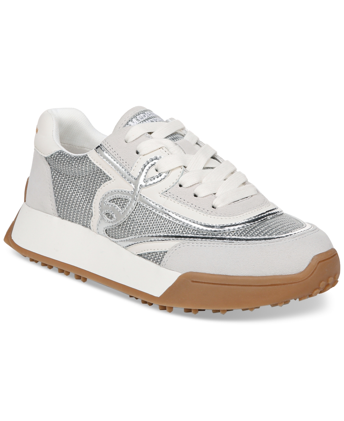 Women's Luna Lace-Up Sneakers - Silver/off White