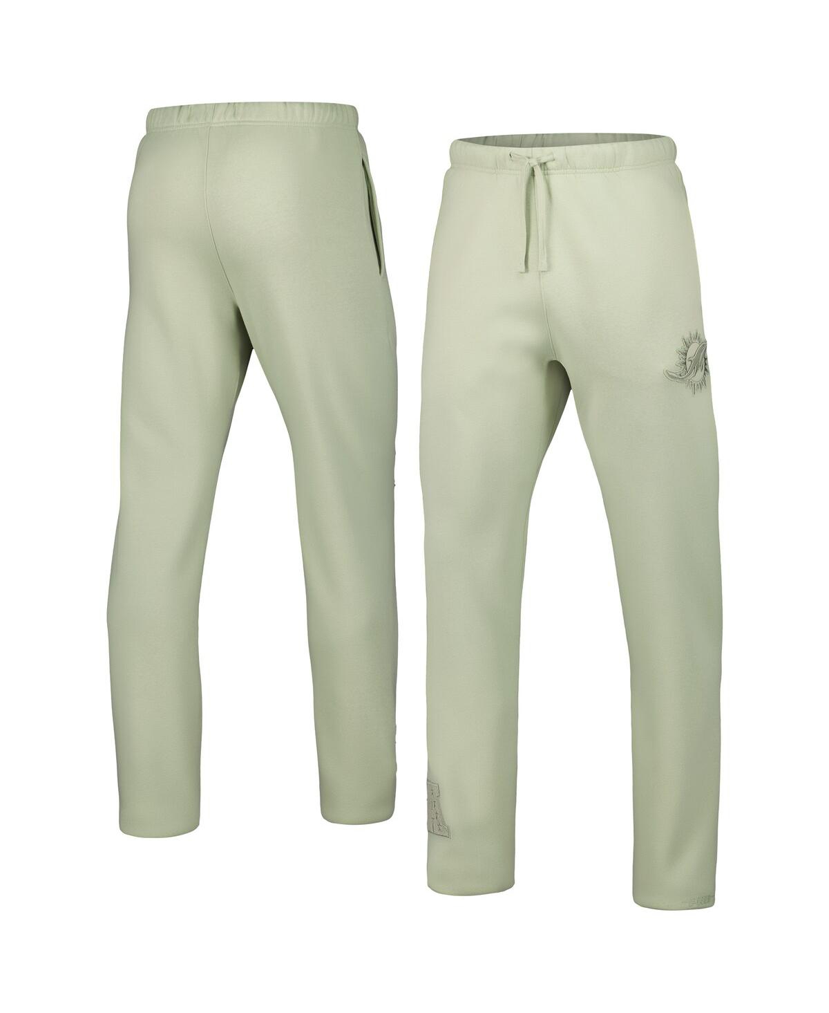 Shop Pro Standard Men's  Light Green Miami Dolphins Neutral Fleece Sweatpants