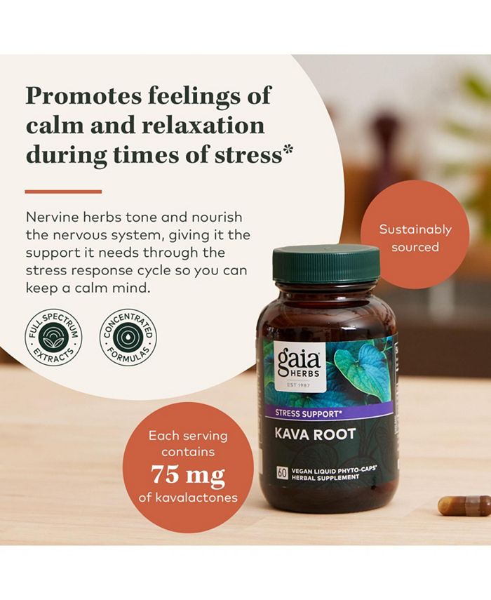 Gaia Herbs Kava Root Helps Sustain a Sense of Natural Calm and