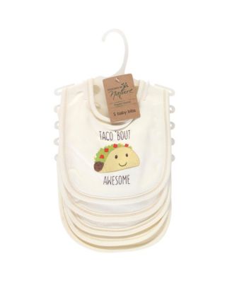 Natural Cotton Dribble Bibs