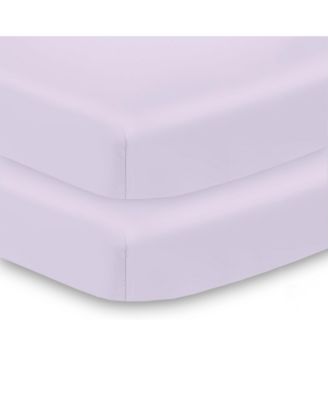 All-in-One Fitted Sheet & Waterproof Cover for 38" x 24" Mini Crib Mattress (2-Pack)