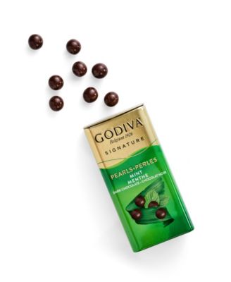 Dark Chocolate Mint Pearls, Set of 18