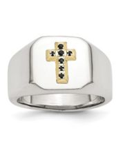 Macys cross ring cheap