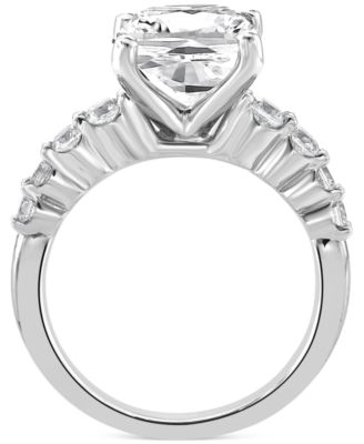 Certified Lab Grown Diamond Cushion Engagement Ring (5-1/2 ct. t.w.) in 14k Gold