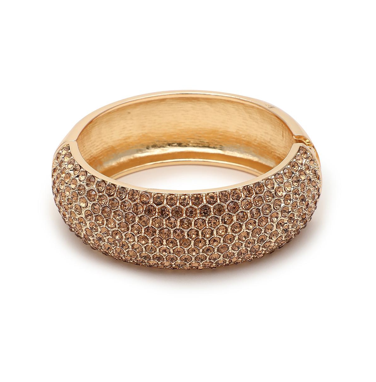 Women's Gold Embellished Statement Bracelet - Gold