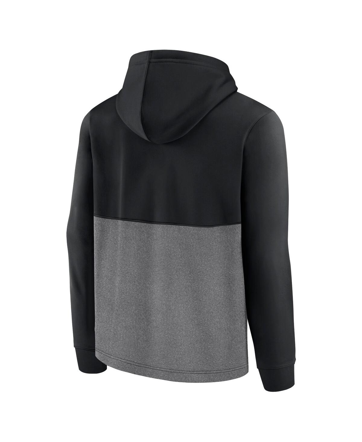 Fanatics Branded Black San Jose Sharks Successful Tri-blend Pullover Hoodie In Black