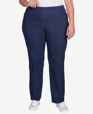 Plus Size Pull On Denim Pants
